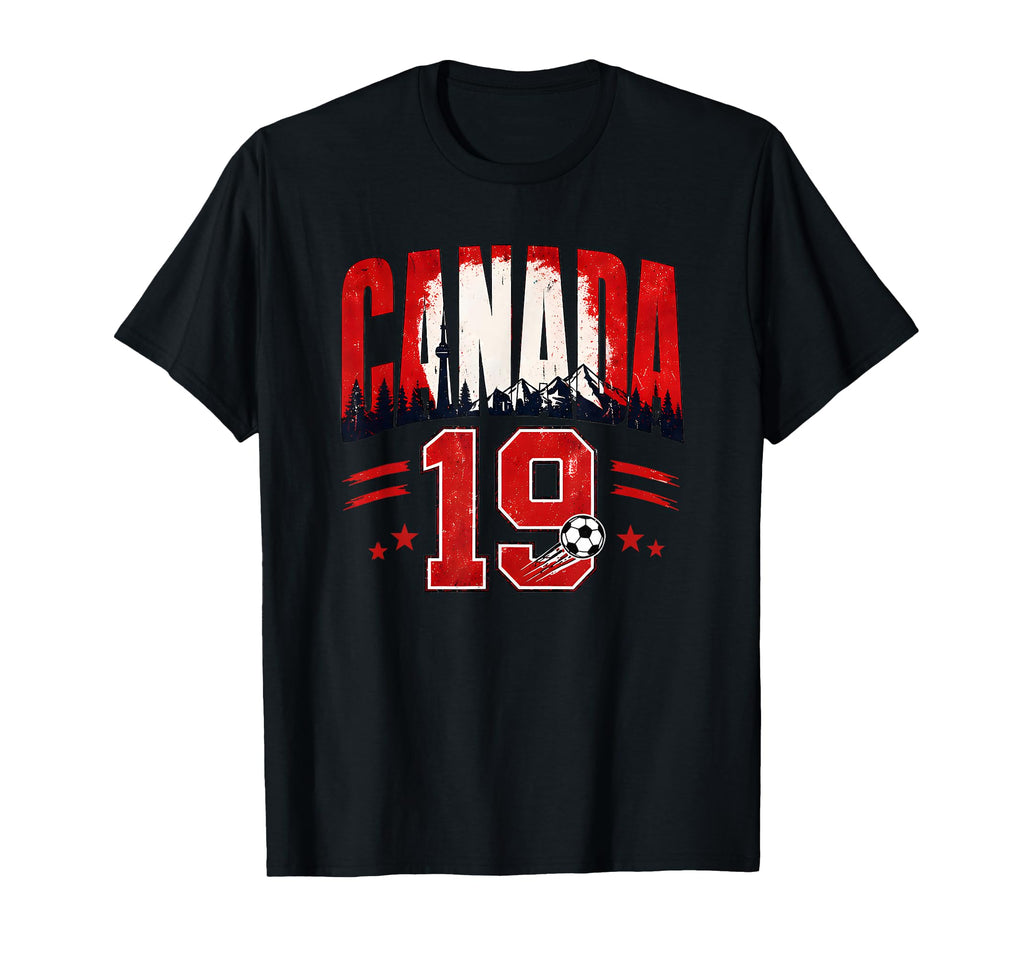 Canada Football 19 Soccer Lovers T-Shirt - Minimalist Print Men Women