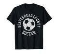 Beaverhead County Soccer Distressed 90S T-Shirt - Custom Art Print Unisex