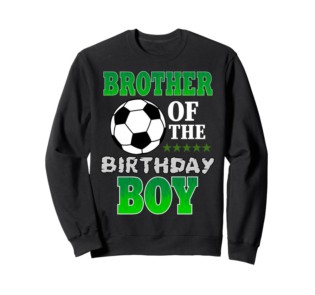 Brother Birthday Soccer Stars Outfit Sweatshirt - Minimalist Print Unisex