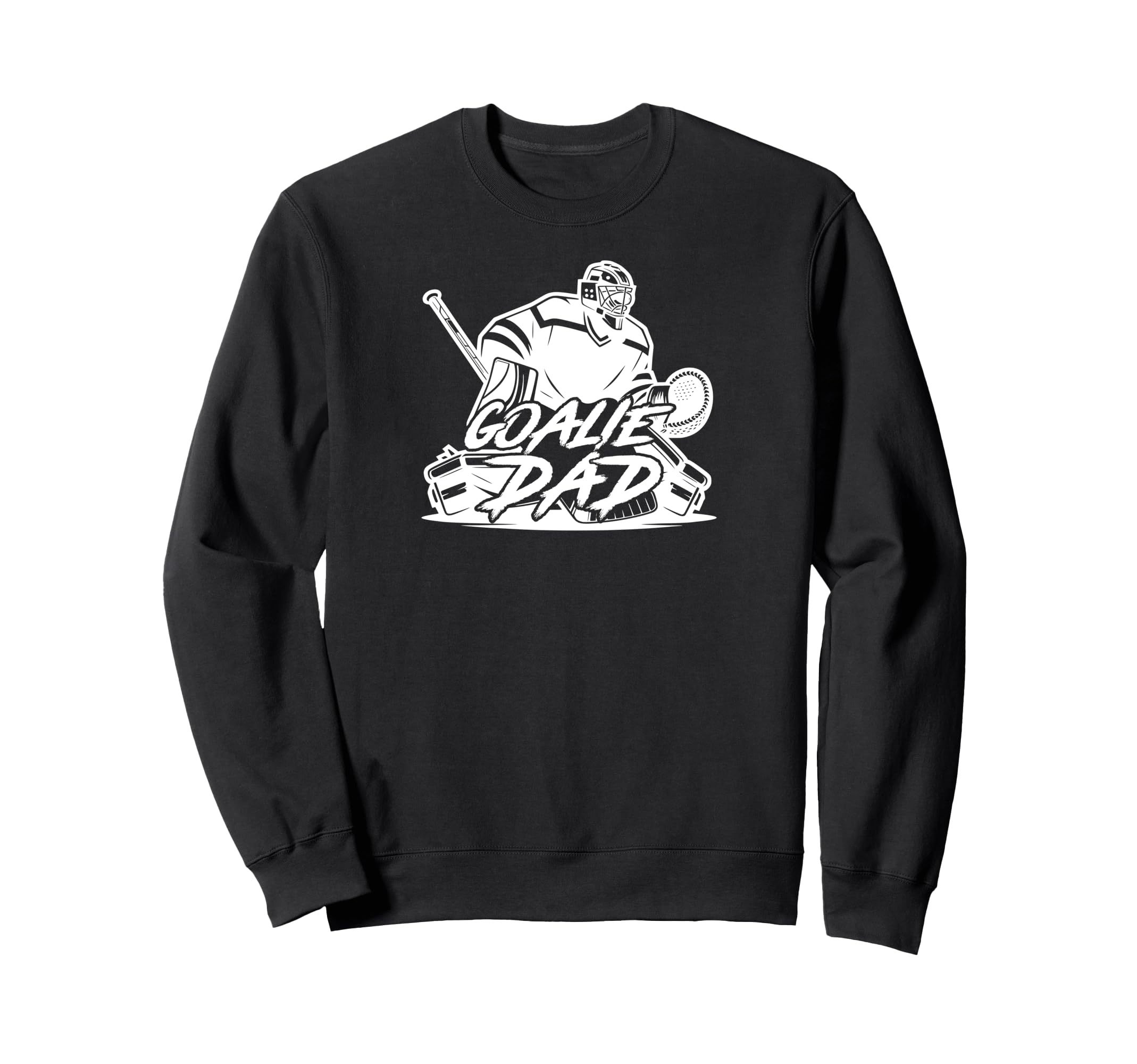Ice Hockey Goalie Dad Hockey Keeper Sweatshirt - Unique Graphic Unisex