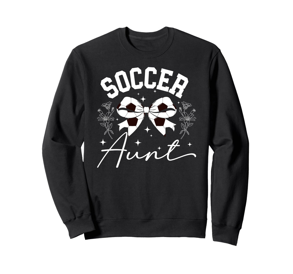 Soccer Aunt Coquette Soccer Sweatshirt - Aesthetic Graphic Men Women
