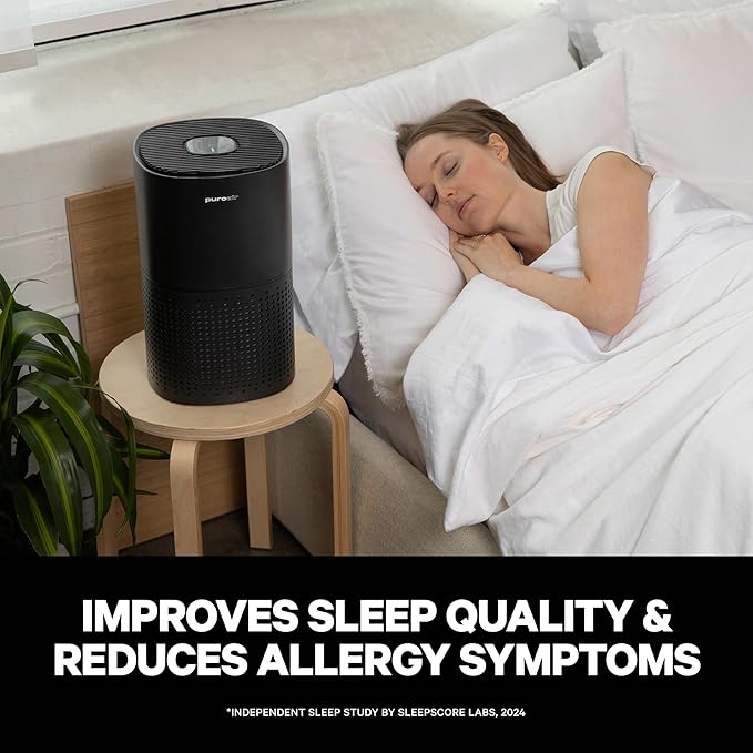 PuroAir 240 HEPA Air Purifier for Home Large Rooms - Covers Up To 1,000 Sq Ft - Filters Up To 99.9% of Pollutants, Smoke, Pollen, Dust - Quiet HEPA Air Filter - Air Purifiers for Bedroom