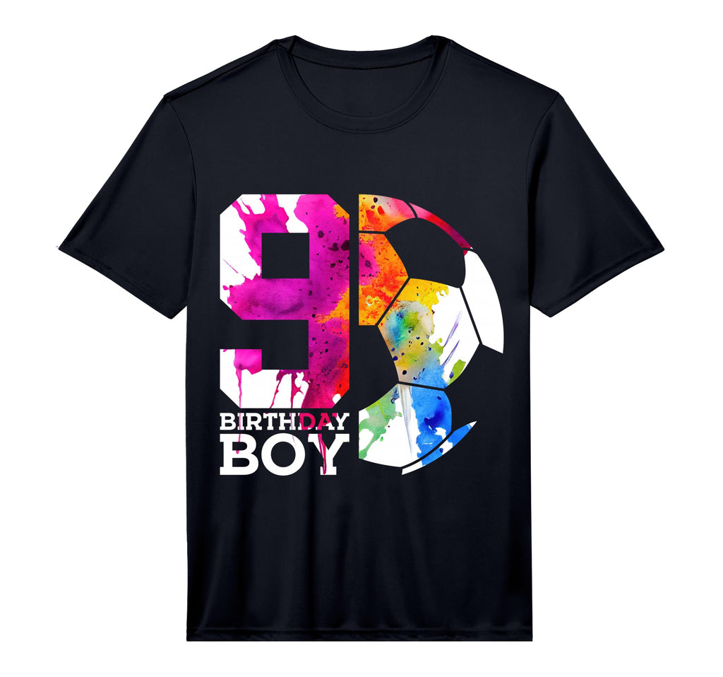 9 Birthday Soccer 9Th Birthday Performance T-Shirt - Unique Graphic Unisex
