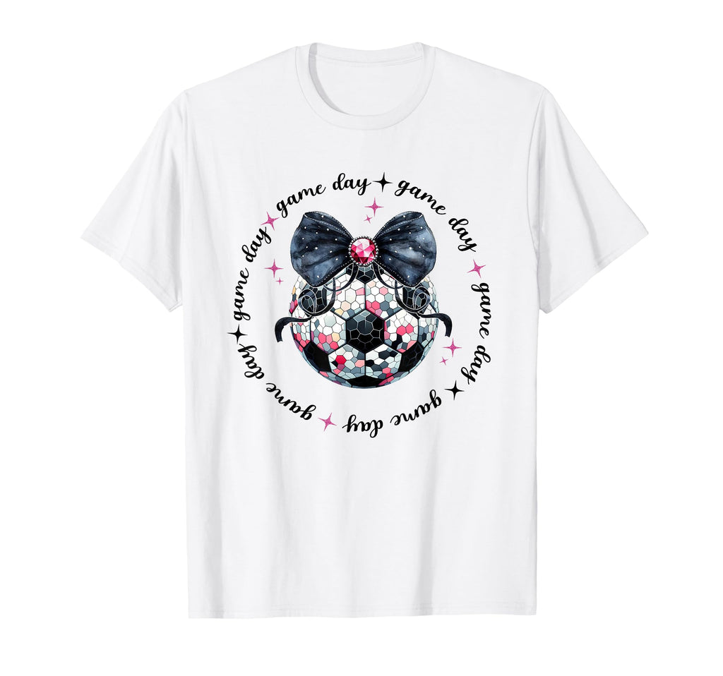 Game Day Soccer Sports Parent Coquette T-Shirt - Novelty Apparel Men Women