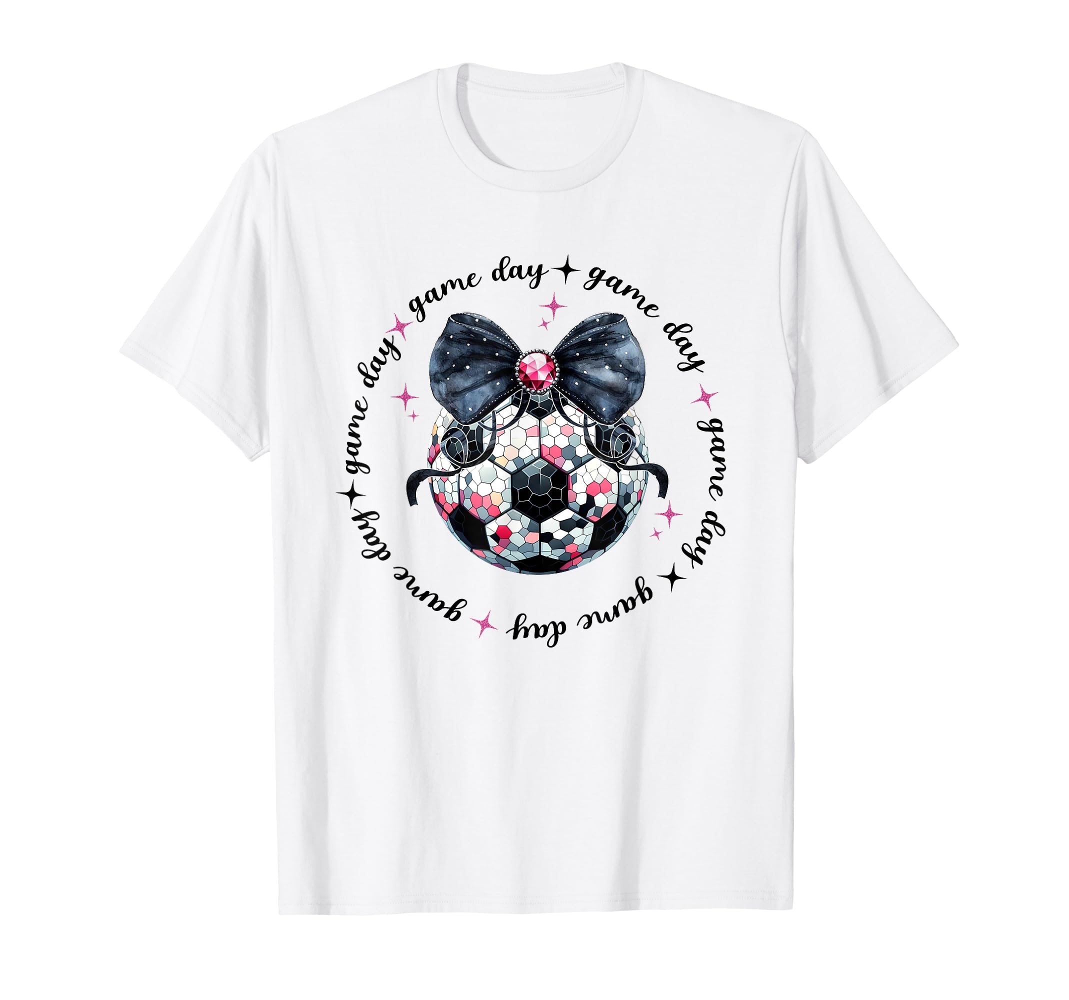 Game Day Soccer Sports Parent Coquette T-Shirt - Novelty Apparel Men Women