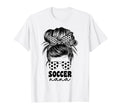 Soccer Nana Grandma Grandmom Messy T-Shirt - Casual Everyday Wear Unisex