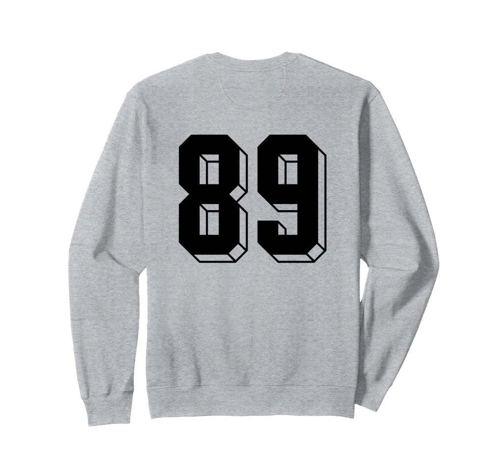 Number 89 Backside 80S 90S Team Jersey Sweatshirt - Graphic Print Unisex