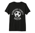Kennebec County Soccer Distressed 90S T-Shirt - Aesthetic Graphic Unisex