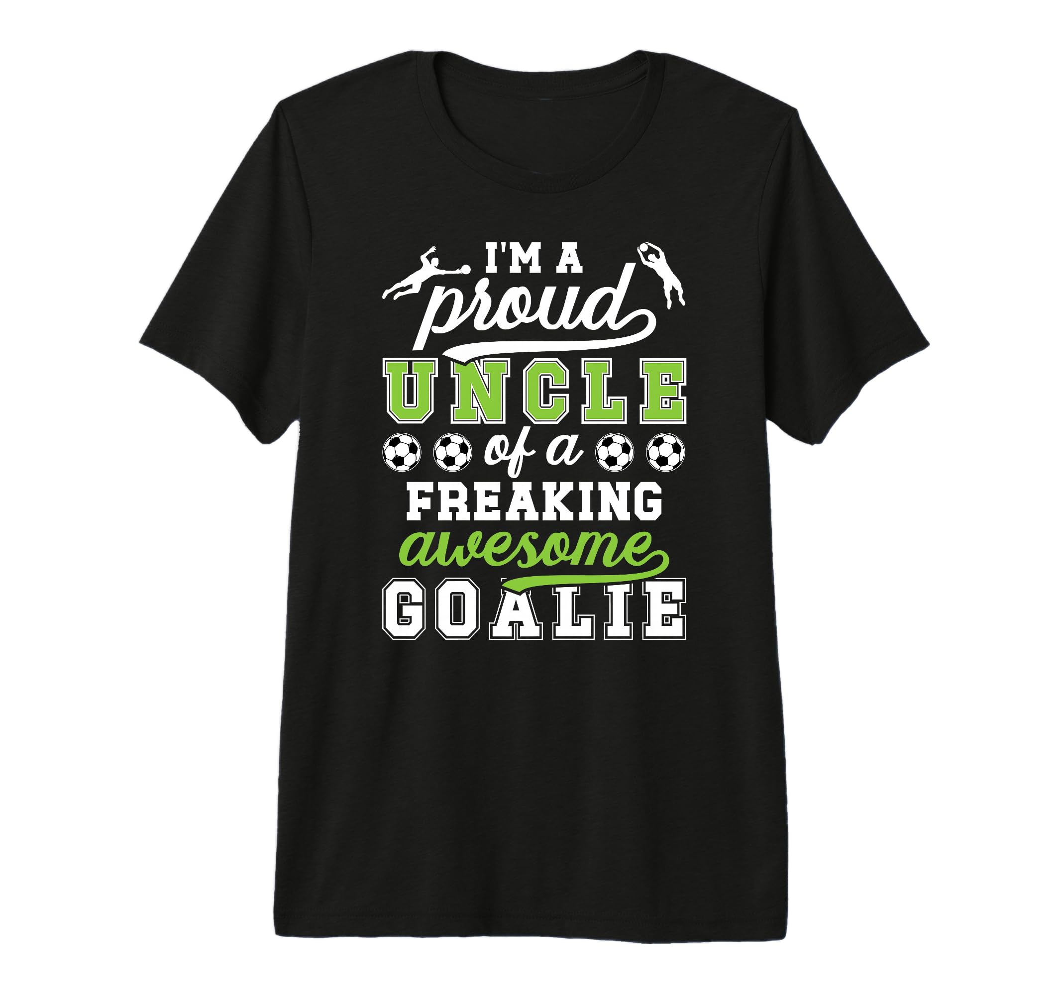 Mens Proud Soccer Goalkeeper Uncle T-Shirt - Trendy Graphic for Adults