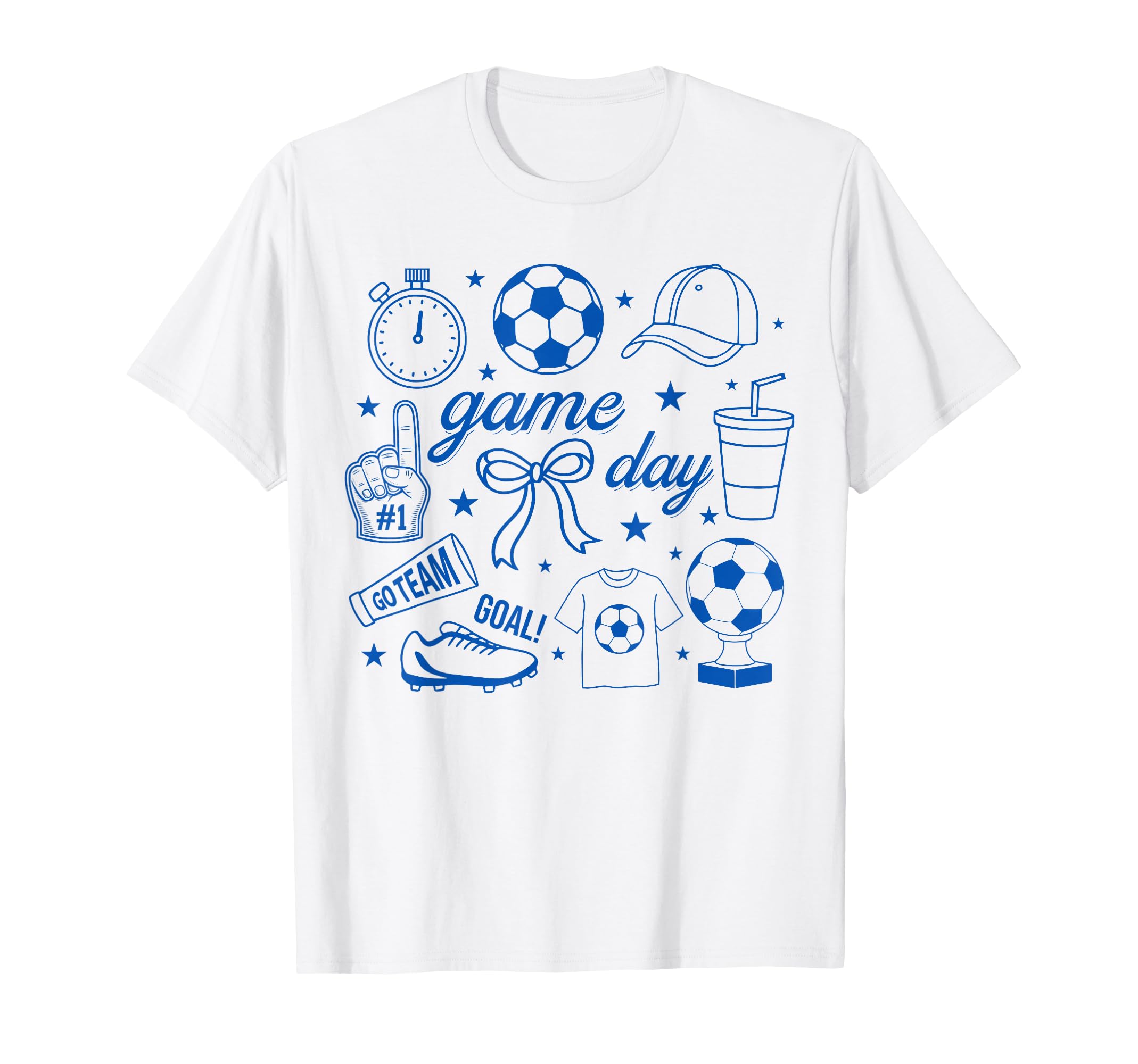 Preppy Game Day Soccer Mom T-Shirt - Casual Everyday Wear for Adults