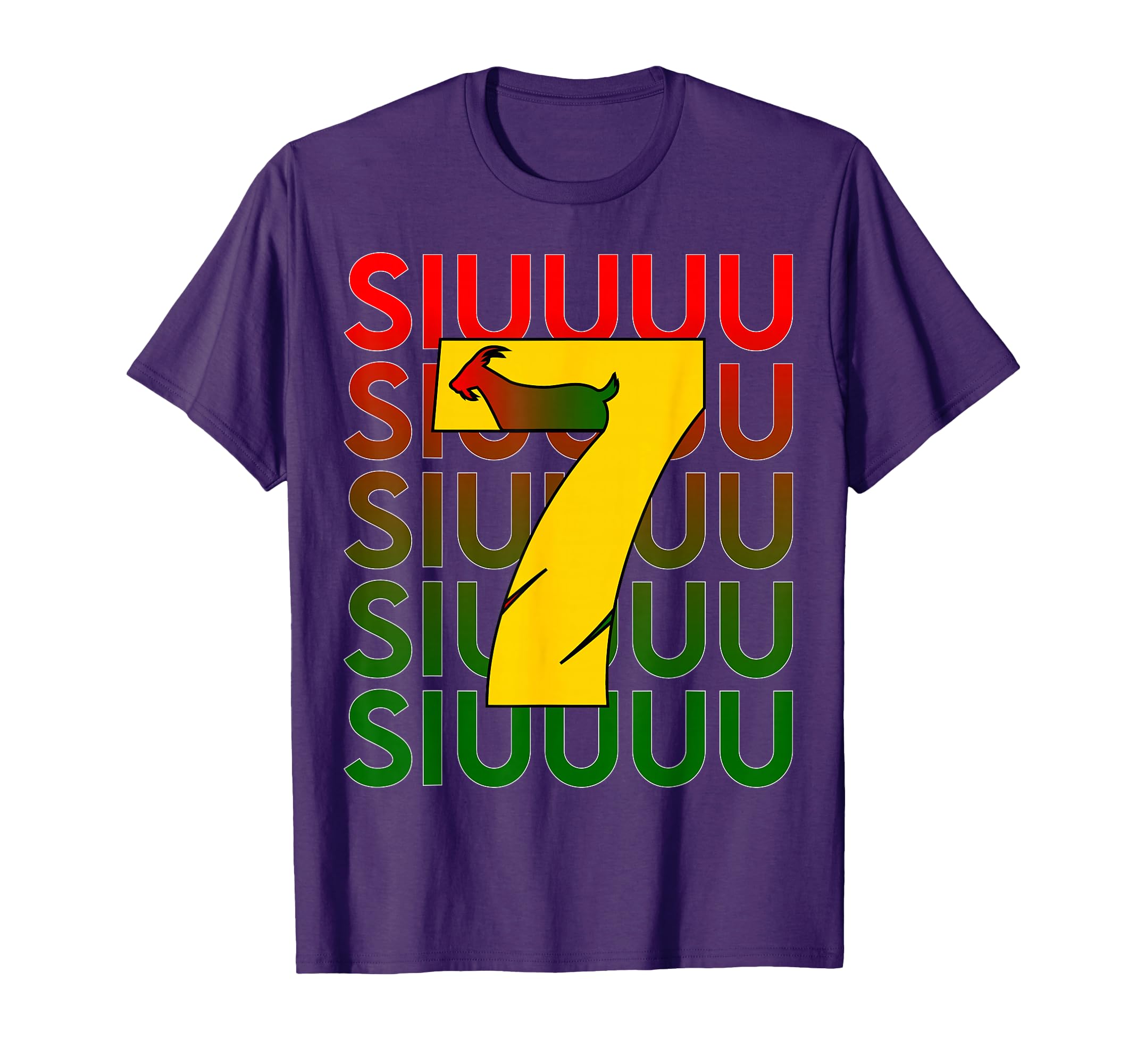 Siuuuu Goat Soccer Soccer Player T-Shirt - Casual Everyday Wear for Adults