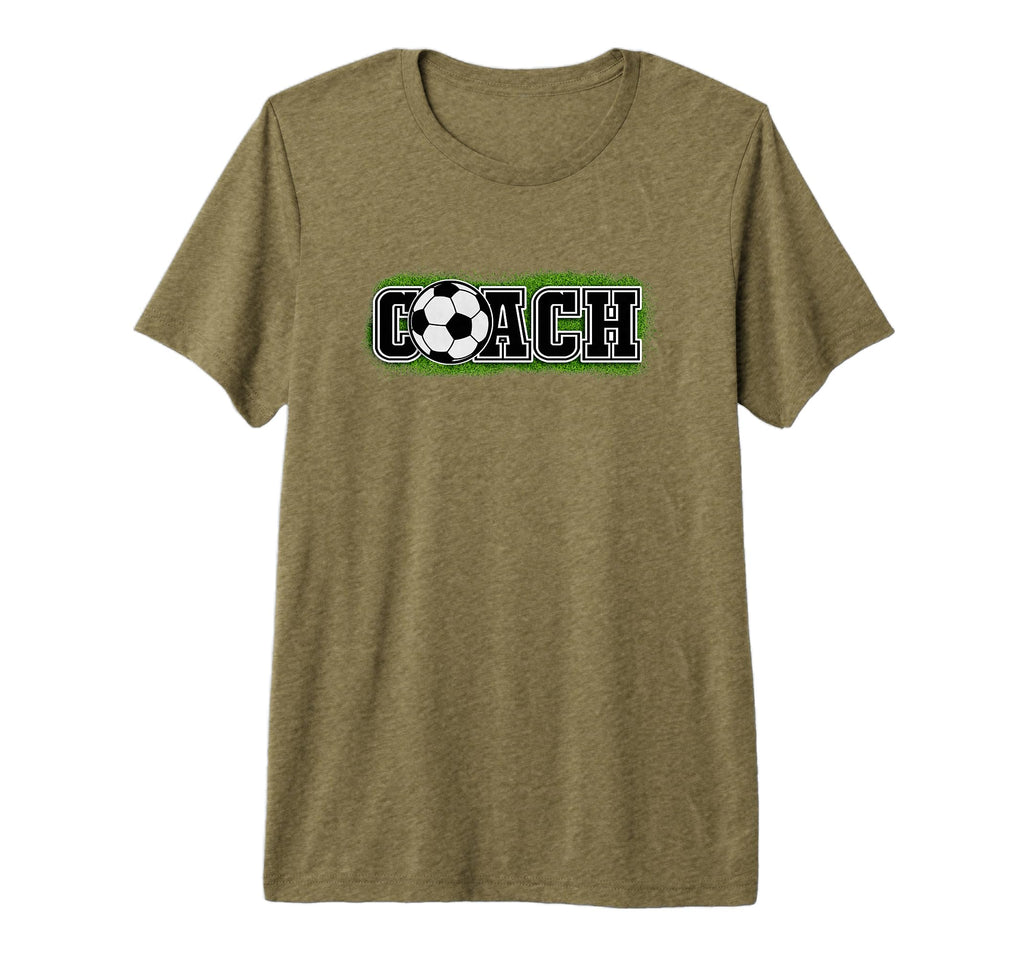 That Says Word Coach Soccer Ball Sports T-Shirt - Minimalist Print Unisex