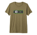 That Says Word Coach Soccer Ball Sports T-Shirt - Minimalist Print Unisex