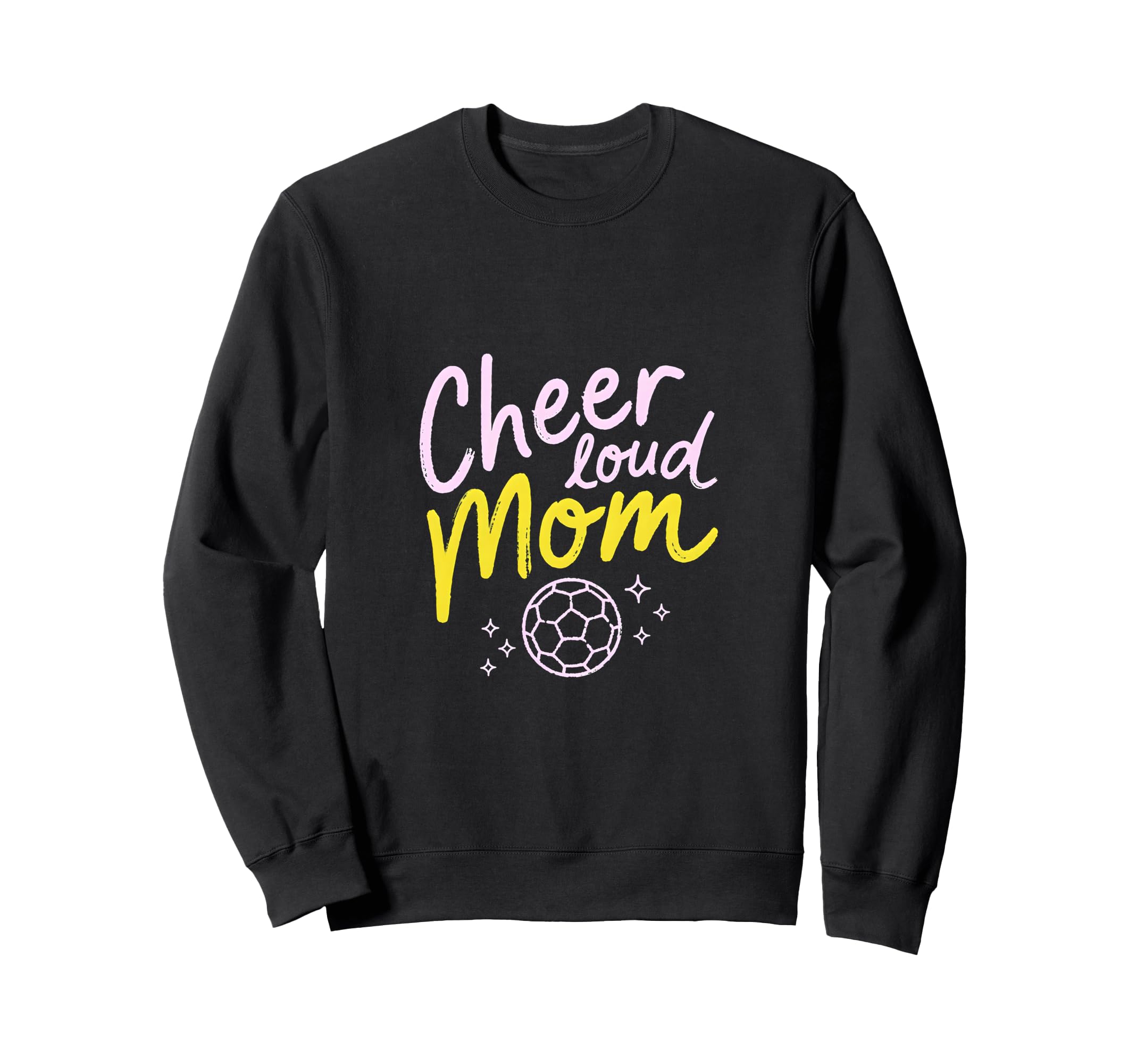 Cheer Loud Mom Soccer Parent Sweatshirt - Streetwear Style for Adults