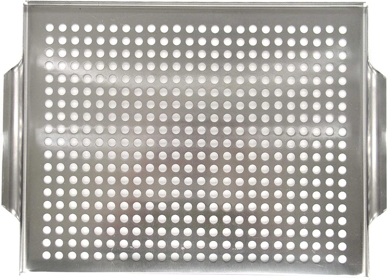 Stainless Steel BBQ Grill Topper Pan Tray for Vegetables, Meats, Skewers & Seafoods for Outdoor Cooking, Grilling, Camping & Tailgating for Gas Grills, Charcoal Grills & Barbecue by Mr. Bar-B-Q 06032Y