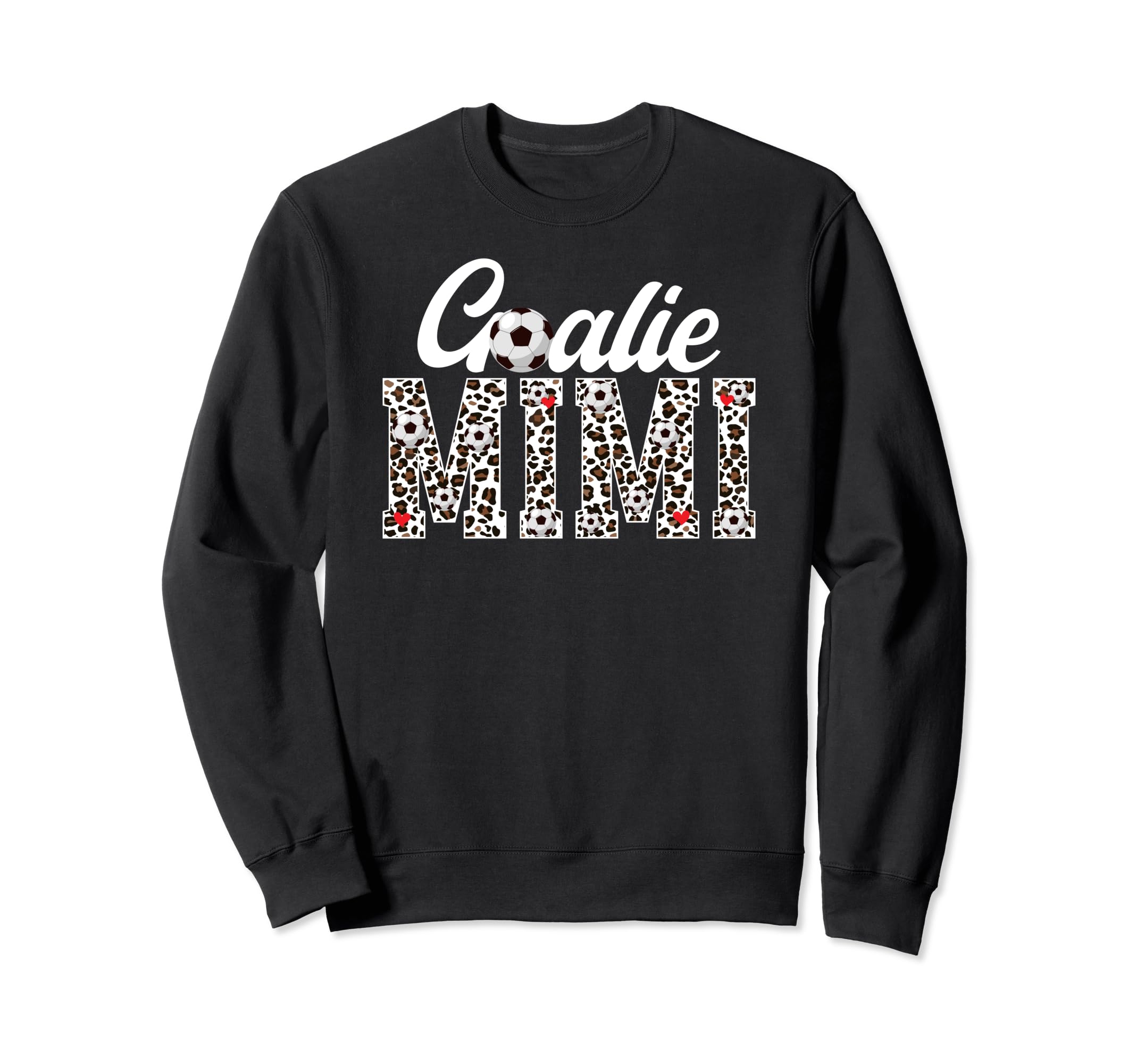 Soccer Goalie Mimi Leopard Mimi Sweatshirt - Trendy Graphic for Adults