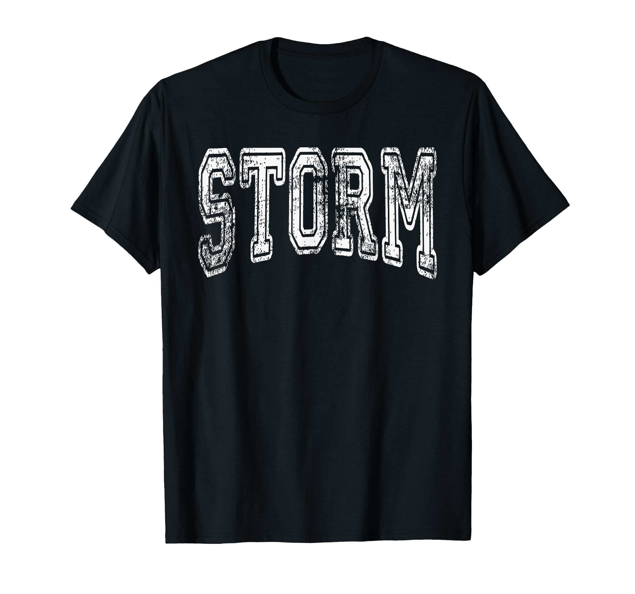 Storm Team Mascot Name Distressed T-Shirt - Graphic Print for Adults