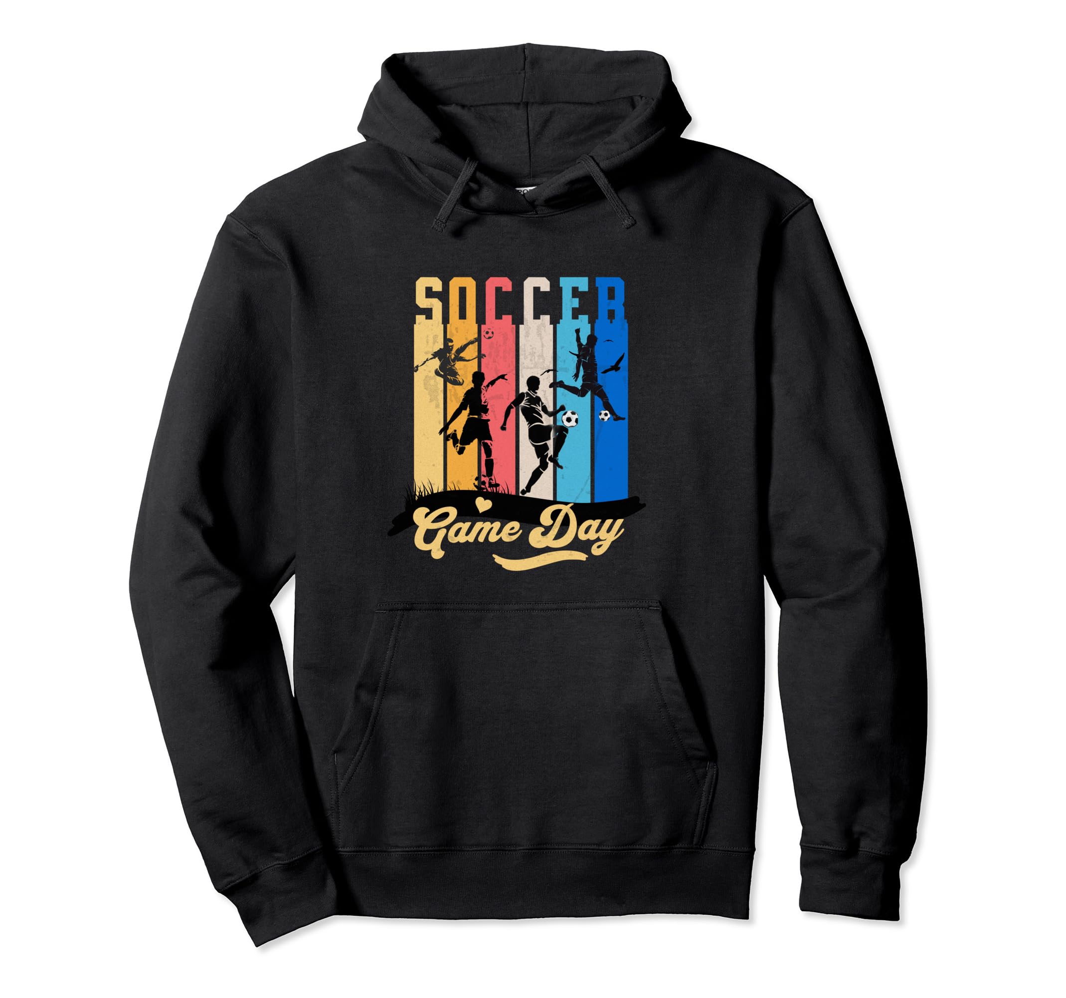 Soccer Game Day Colorful Soccer Ball Hoodie - Aesthetic Graphic Unisex