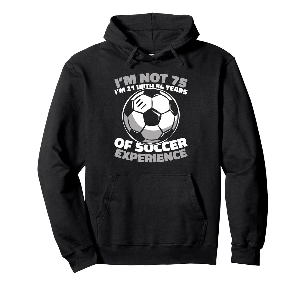 75 Years Old Sports Player Team Soccer Hoodie - Graphic Print for Adults
