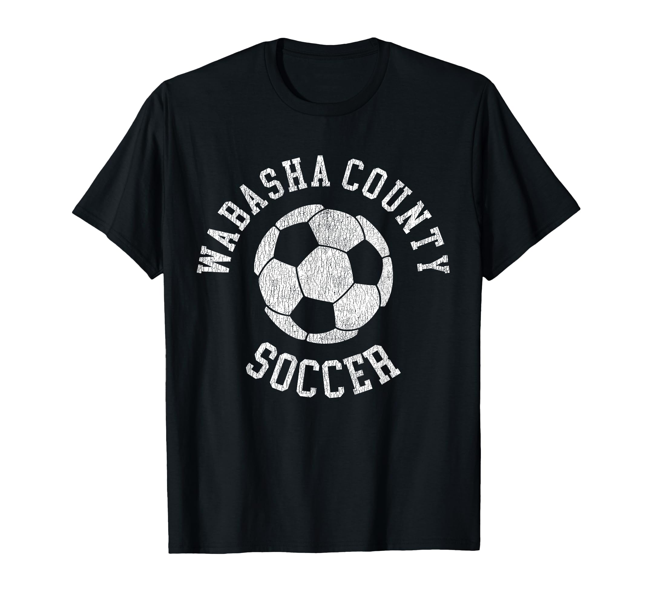Wabasha County Soccer Distressed 90S T-Shirt - Graphic Print Men Women