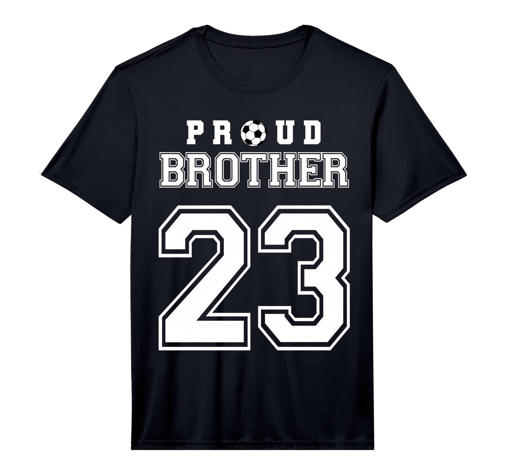 Number 23 Custom Proud Soccer Futbol T-Shirt - Novelty Apparel Unisex