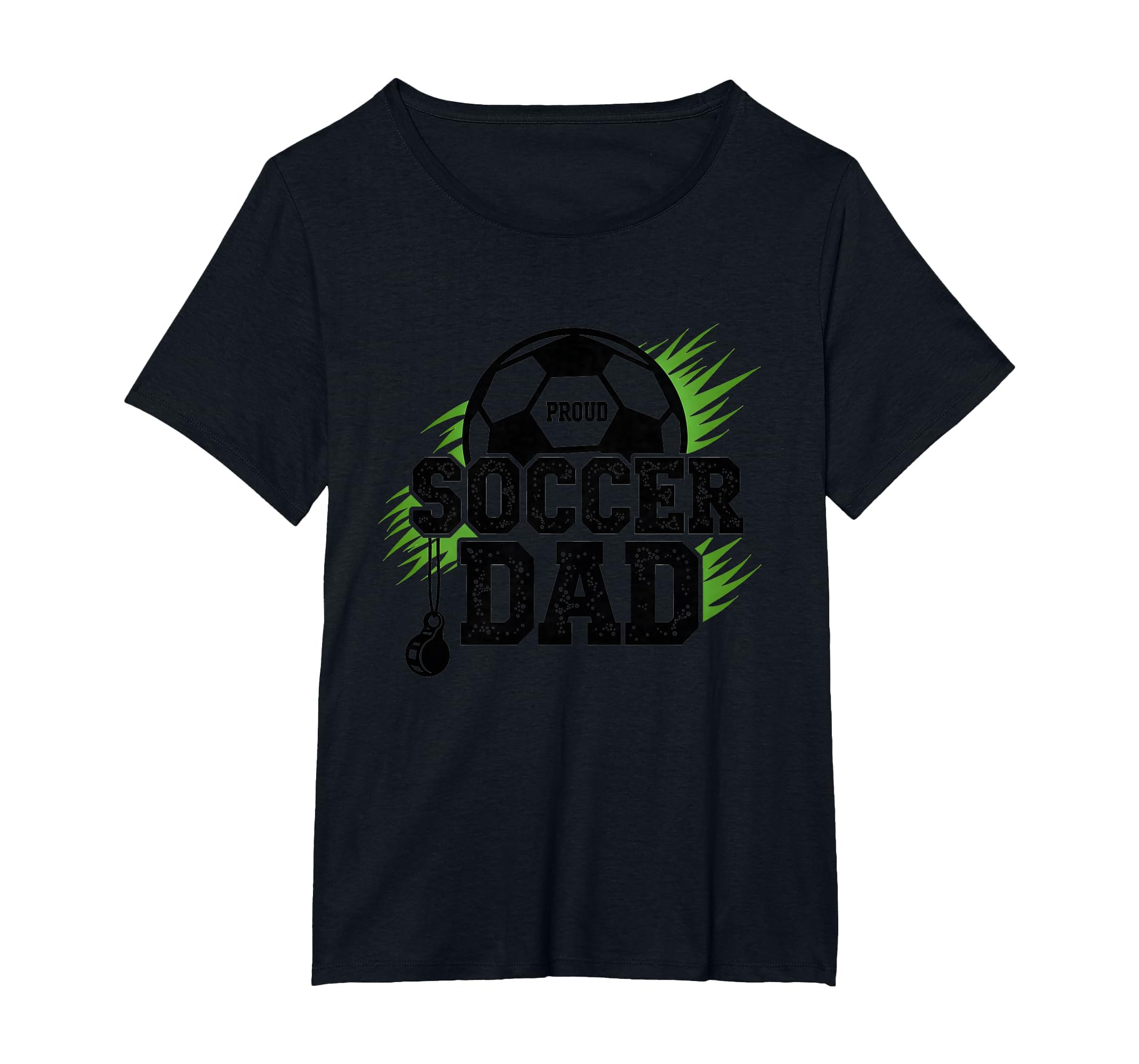 Proud Soccer Dad Whistle Sports Fan T-Shirt - Streetwear Style Unisex