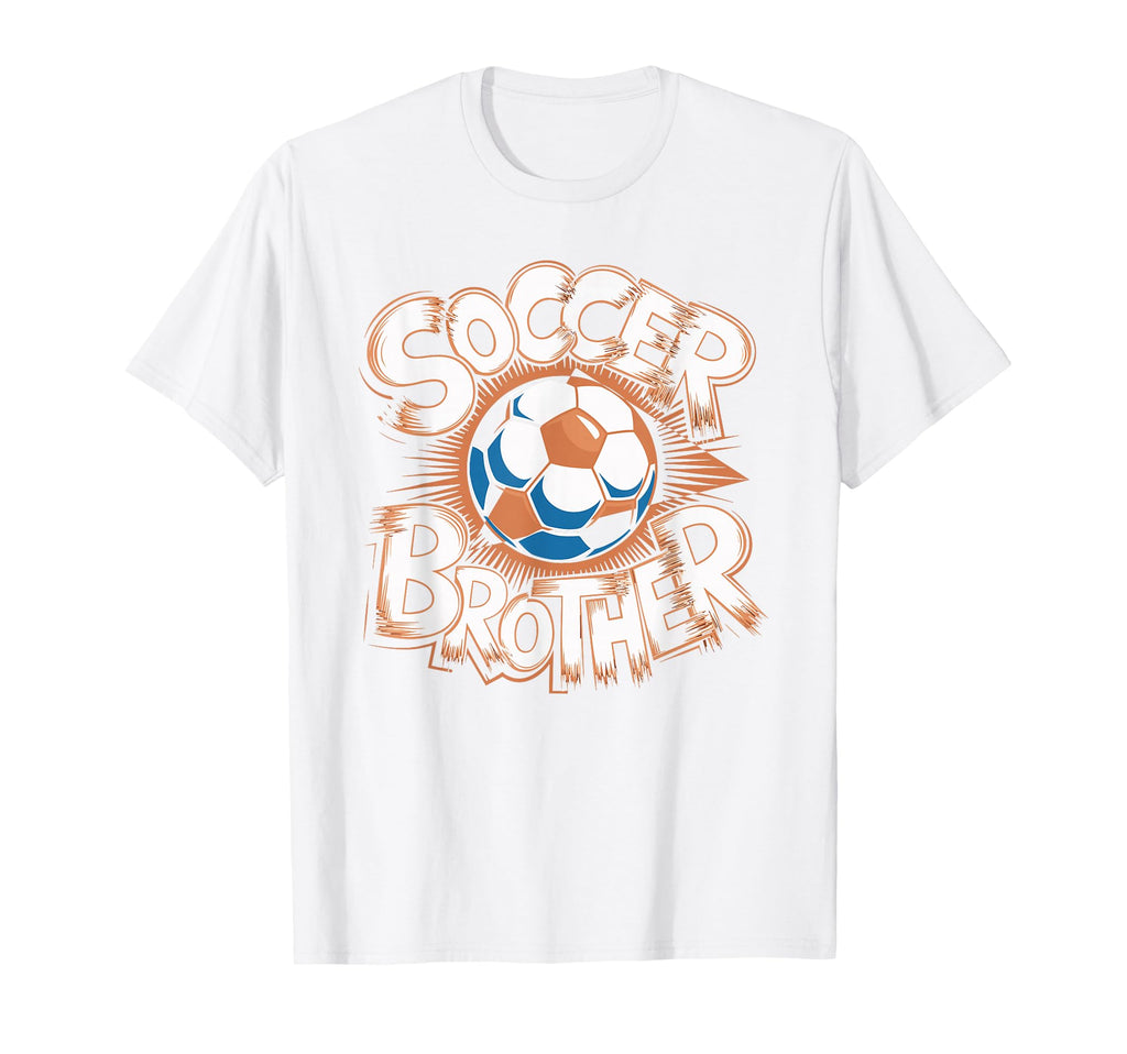 Soccer Brother Sketch Ball T-Shirt - Graphic Print for Adults