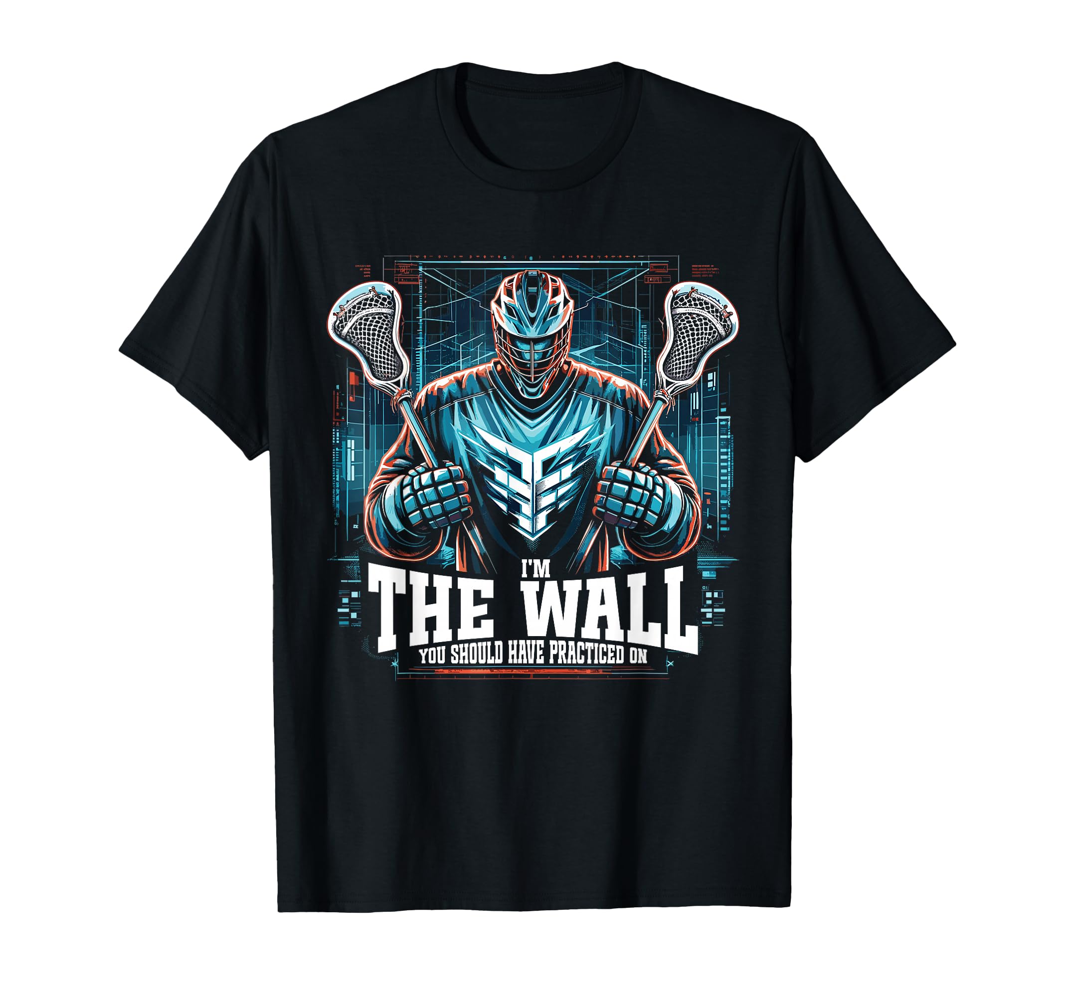 Funny Lacrosse Lacrosse Goalie T-Shirt - Casual Everyday Wear Men Women
