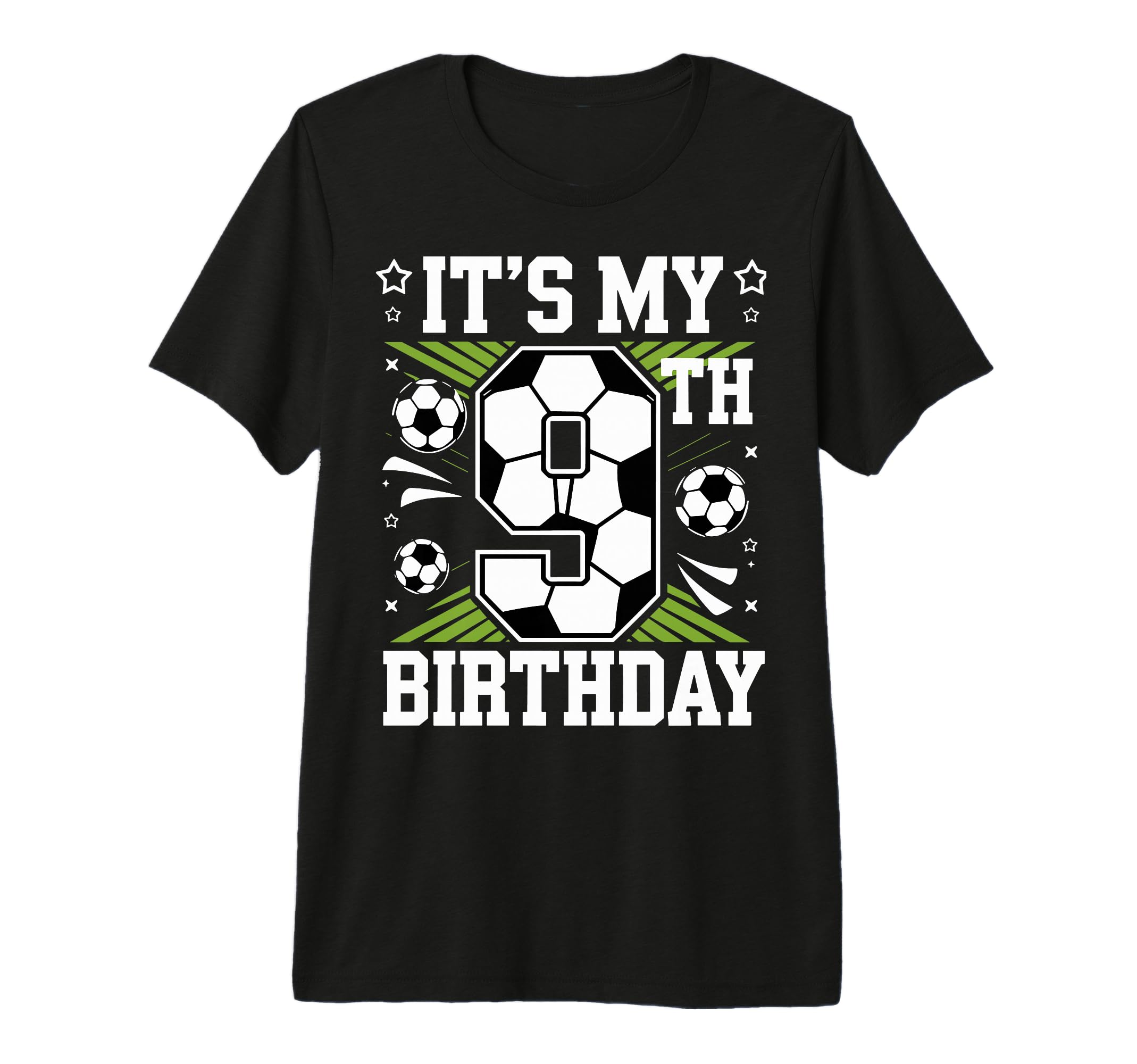 Birthday Tees 9 Soccer Its My 9Th Birthday T-Shirt - Trendy Graphic Unisex
