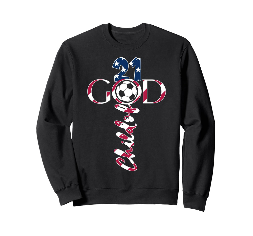 Jesus 21 Years Child God Soccer 21St Sweatshirt - Unique Graphic Men Women