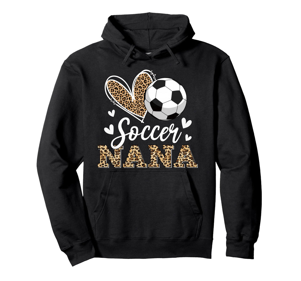 Funny Soccer Nana Leopard Nana Soccer Hoodie - Streetwear Style Unisex