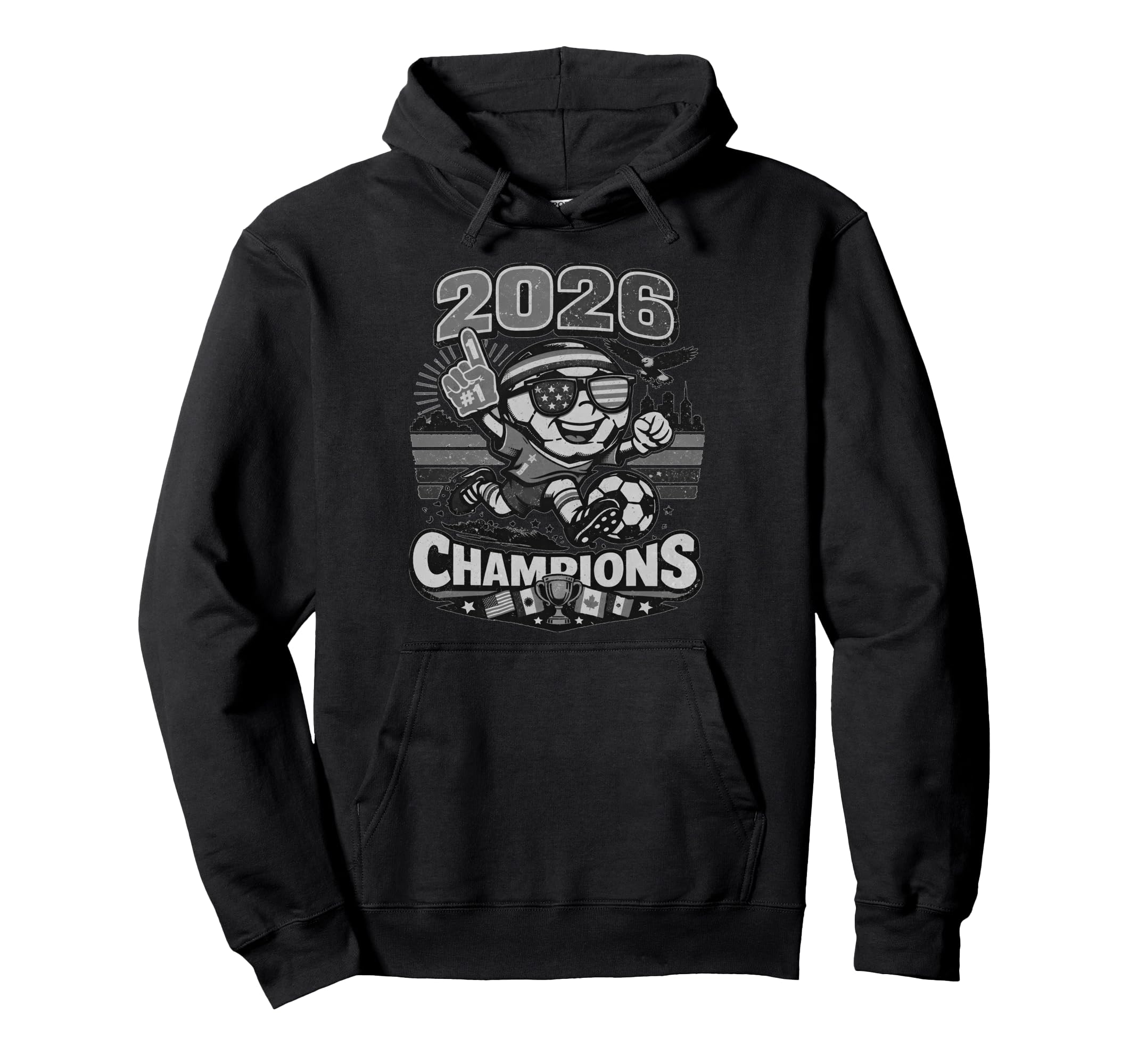 Soccer 2026 Champions Gift Club Fan Hoodie - Custom Art Print for Adults