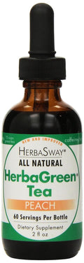 Herbasway Labs Herbagreen Tea, Impeccably Peach, 2 oz, 60g