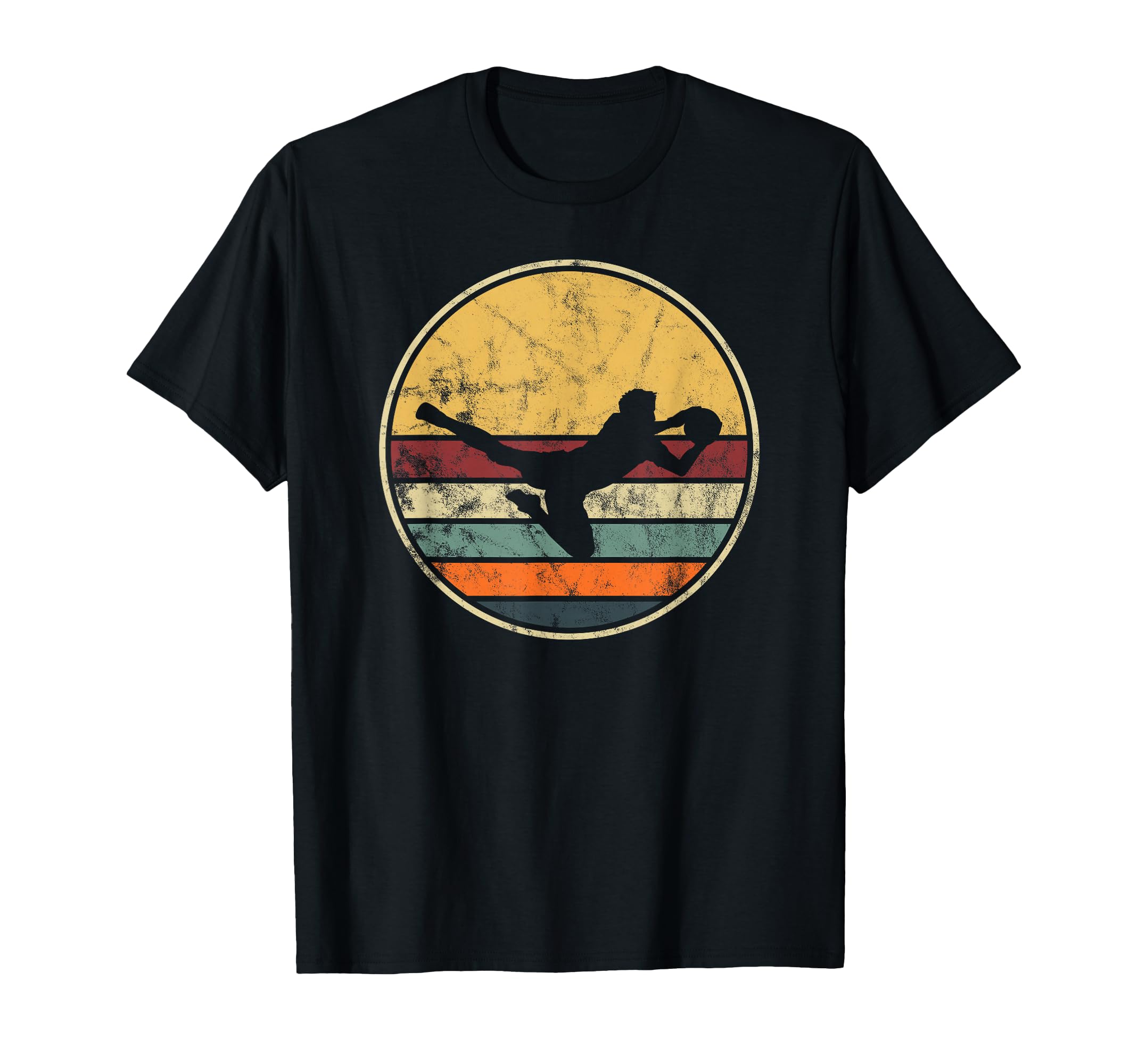 Goalkeeper Outfit Soccer Distressed T-Shirt - Aesthetic Graphic for Adults