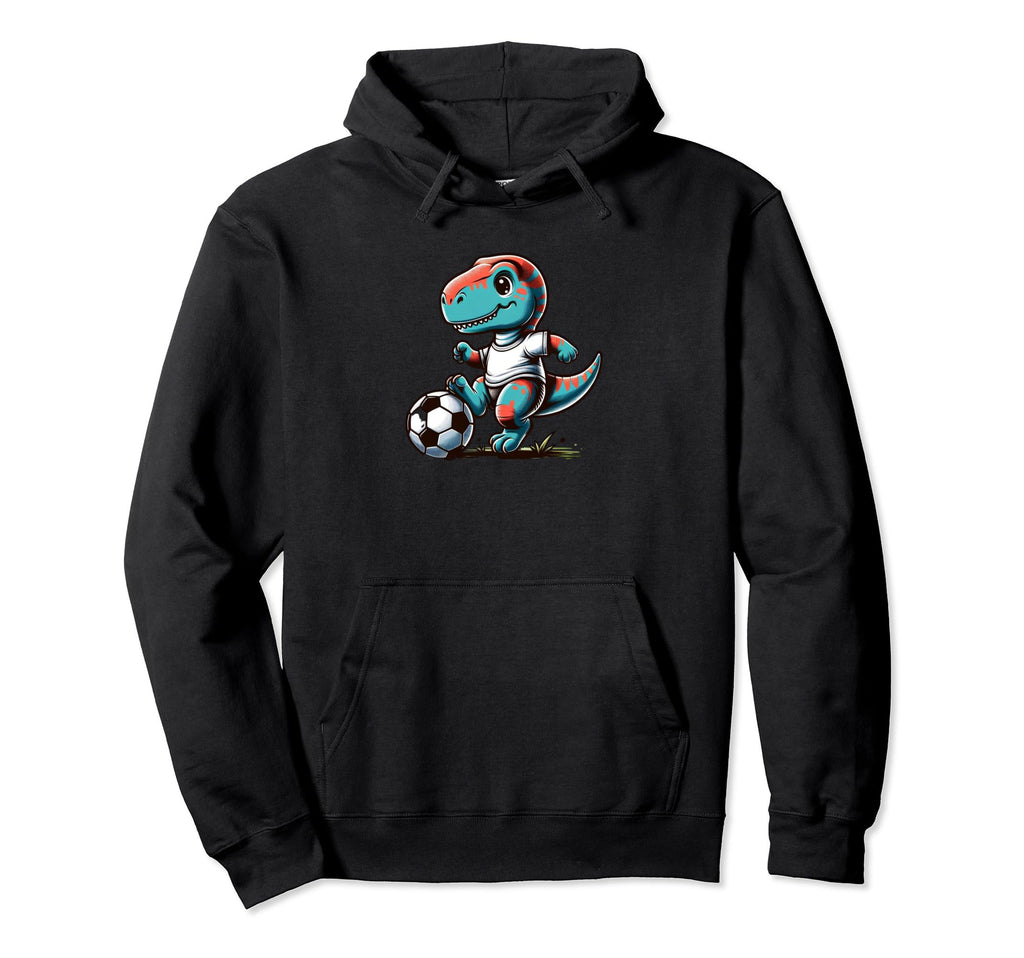 Funny T Rex Playing Soccer Fans Hoodie - Trendy Graphic Men Women