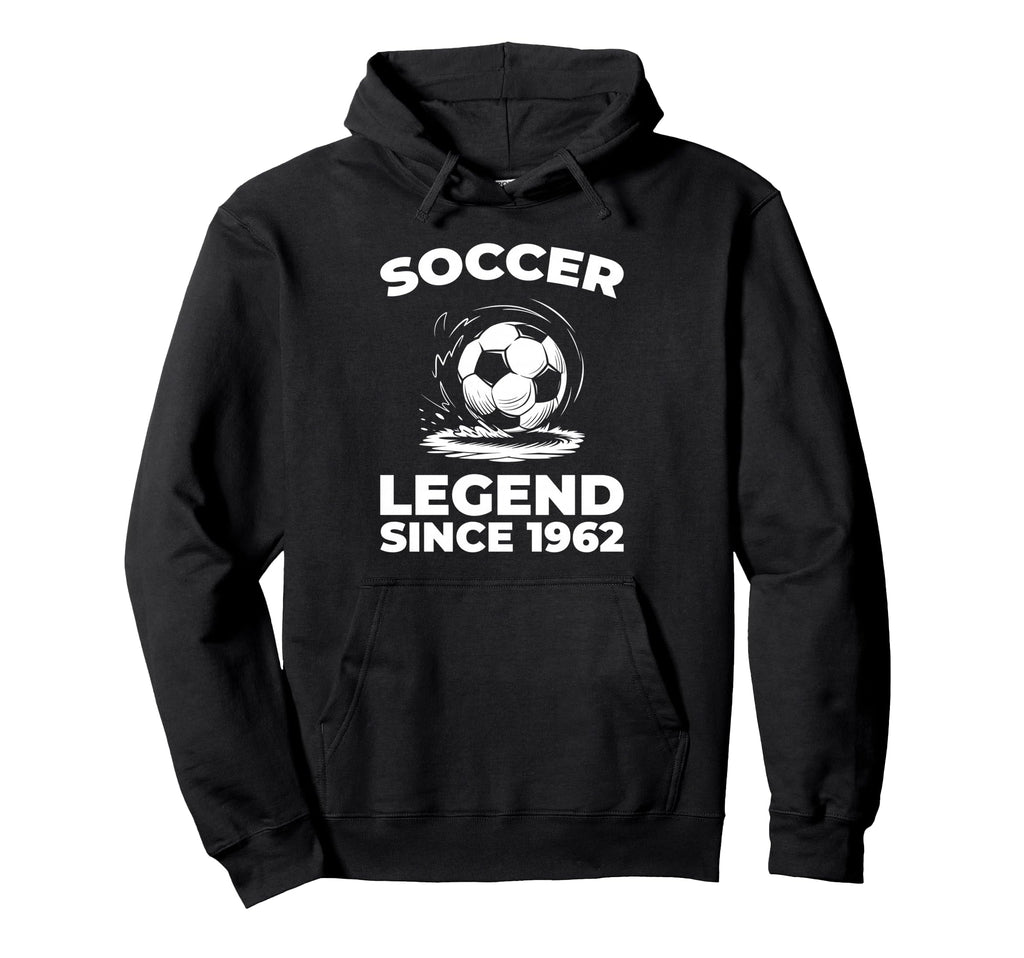 Born 1962 Team Sports Player Soccer Hoodie - Minimalist Print Unisex