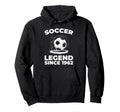 Born 1962 Team Sports Player Soccer Hoodie - Minimalist Print Unisex