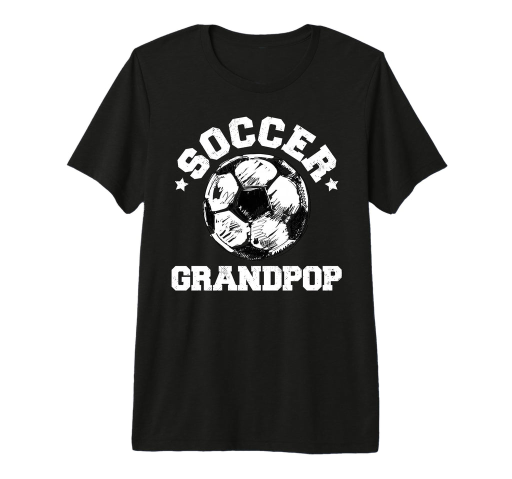 Mens Soccer Grandpop Soccer Ball T-Shirt - Trendy Graphic Men Women