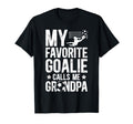 Proud Soccer Goalie Grandpa T-Shirt - Casual Everyday Wear for Adults