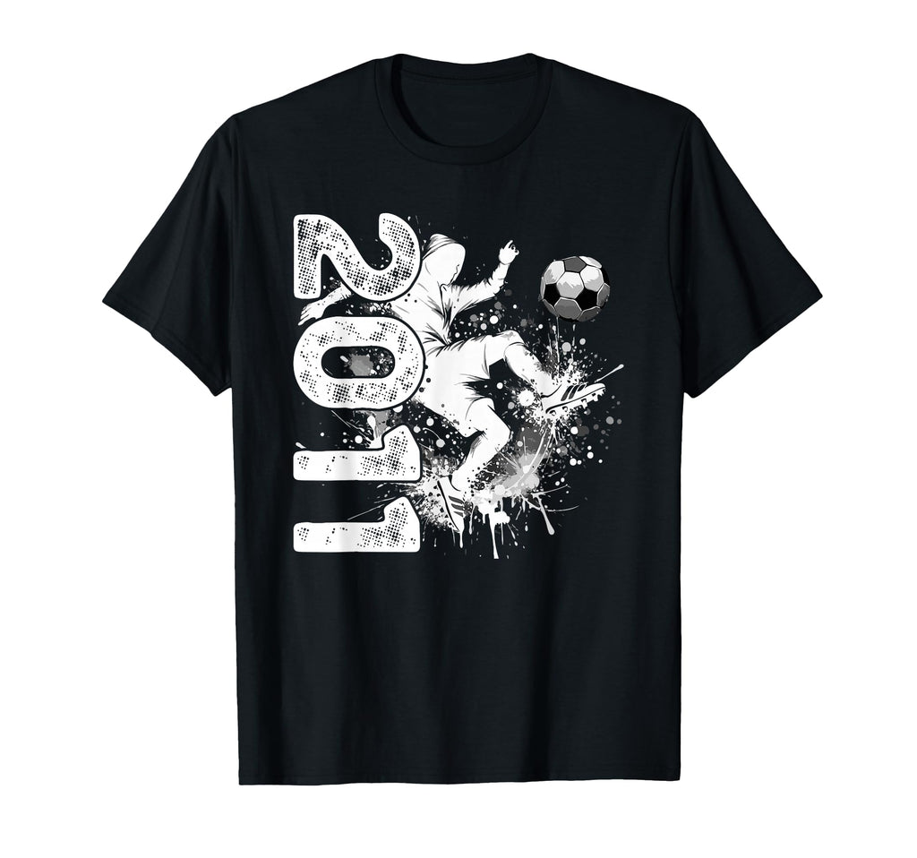 15Th Birthday Soccer 2011 Kick Silhouette T-Shirt - Custom Art Print Unisex