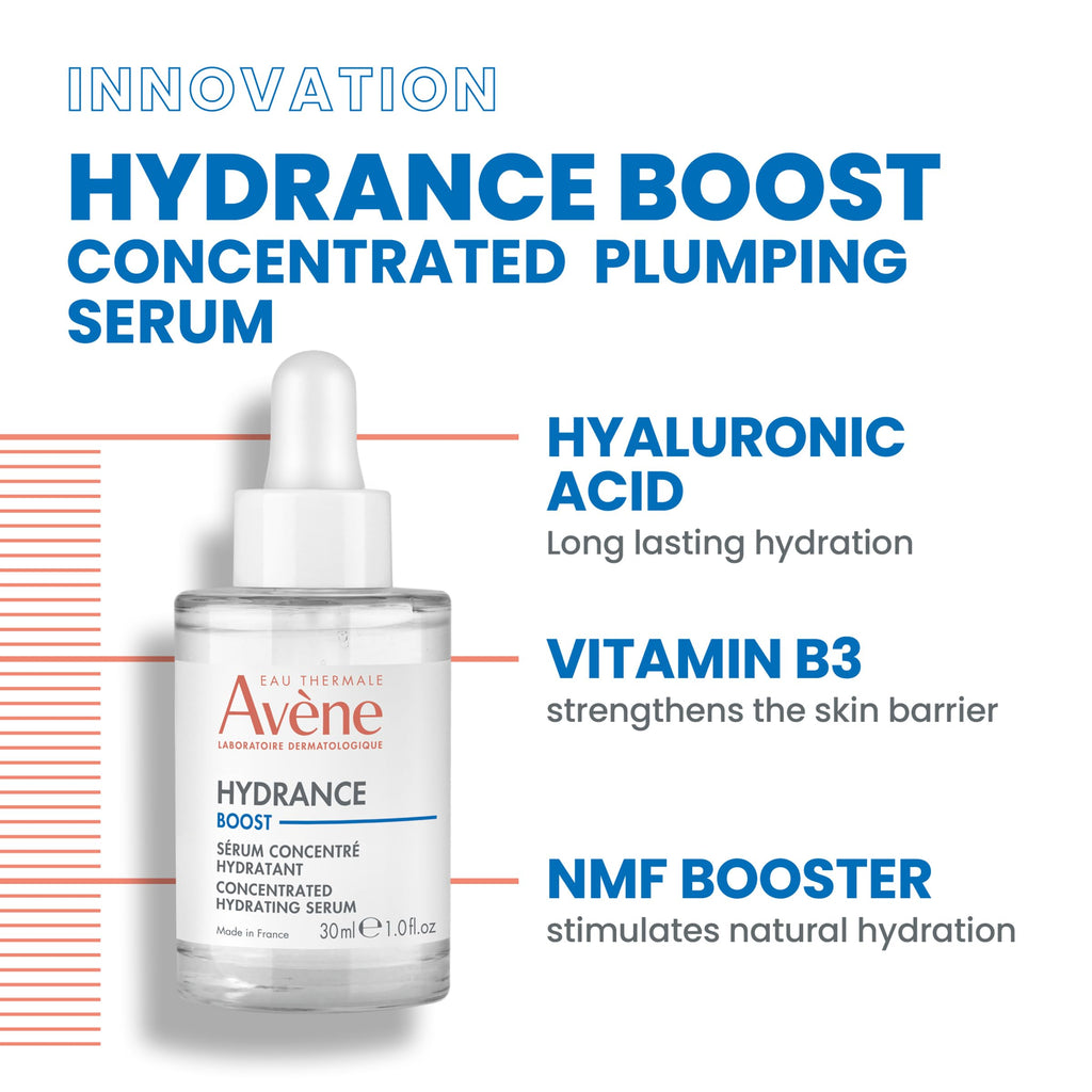 Avene Hydrance Boost Concentrated Hydrating Serum - Non-Greasy, Soothing Moisturizer for Dry Skin
