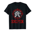 Sniper Ice Hockey Player Ice Hockey T-Shirt - Unique Graphic Unisex