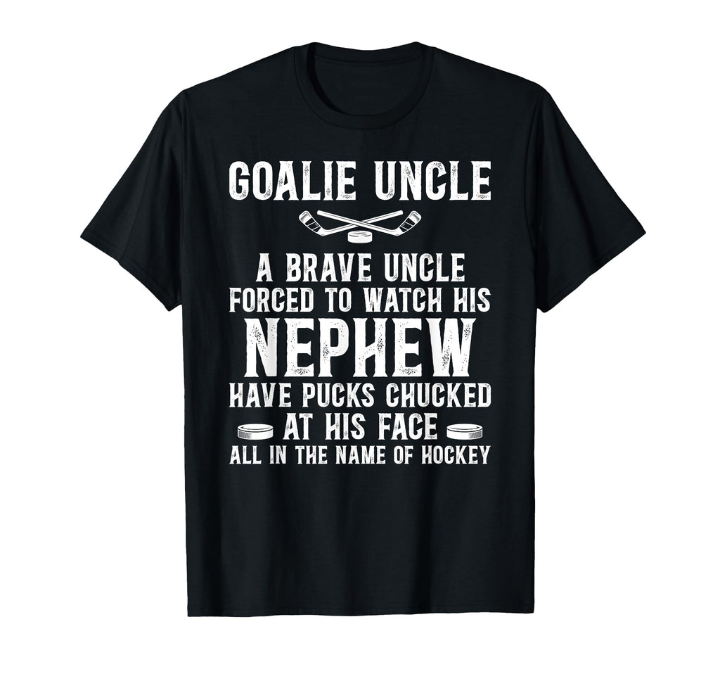 Hockey Goalie Uncle Hockey Keeper Uncle T-Shirt - Custom Art Print Unisex