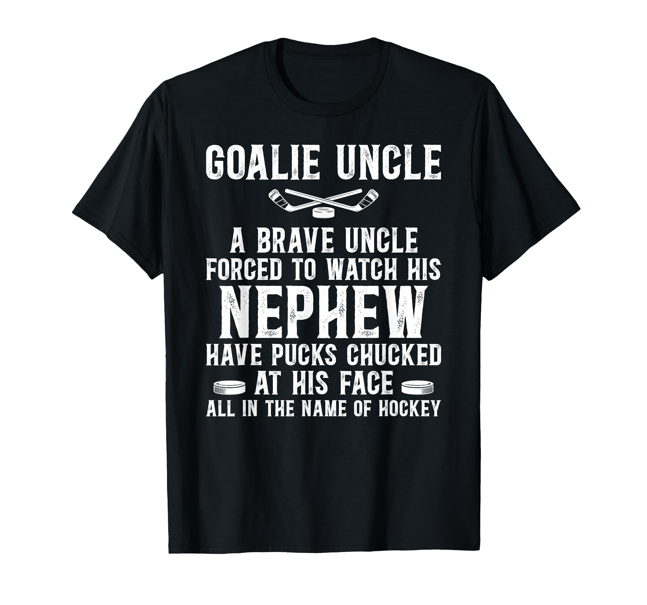 Hockey Goalie Uncle Hockey Keeper Uncle T-Shirt - Custom Art Print Unisex