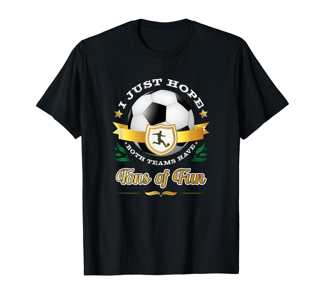 Funny Soccer Gift Casual Fan Cheer T-Shirt - Minimalist Print Men Women