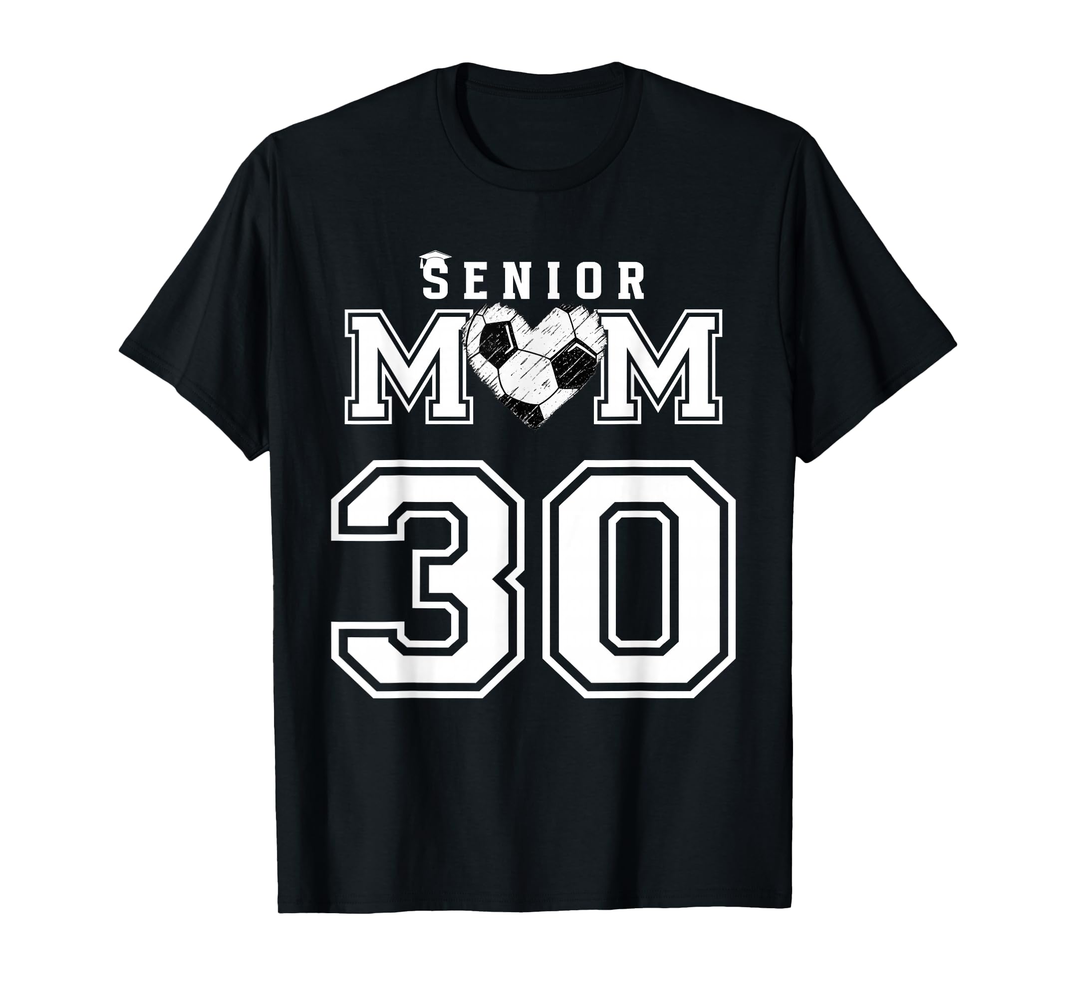 Proud Senior Soccer Mom Custom Jersey T-Shirt - Aesthetic Graphic Unisex