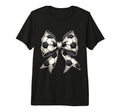 Elegant Soccer Coquette Bow Football T-Shirt - Streetwear Style Unisex