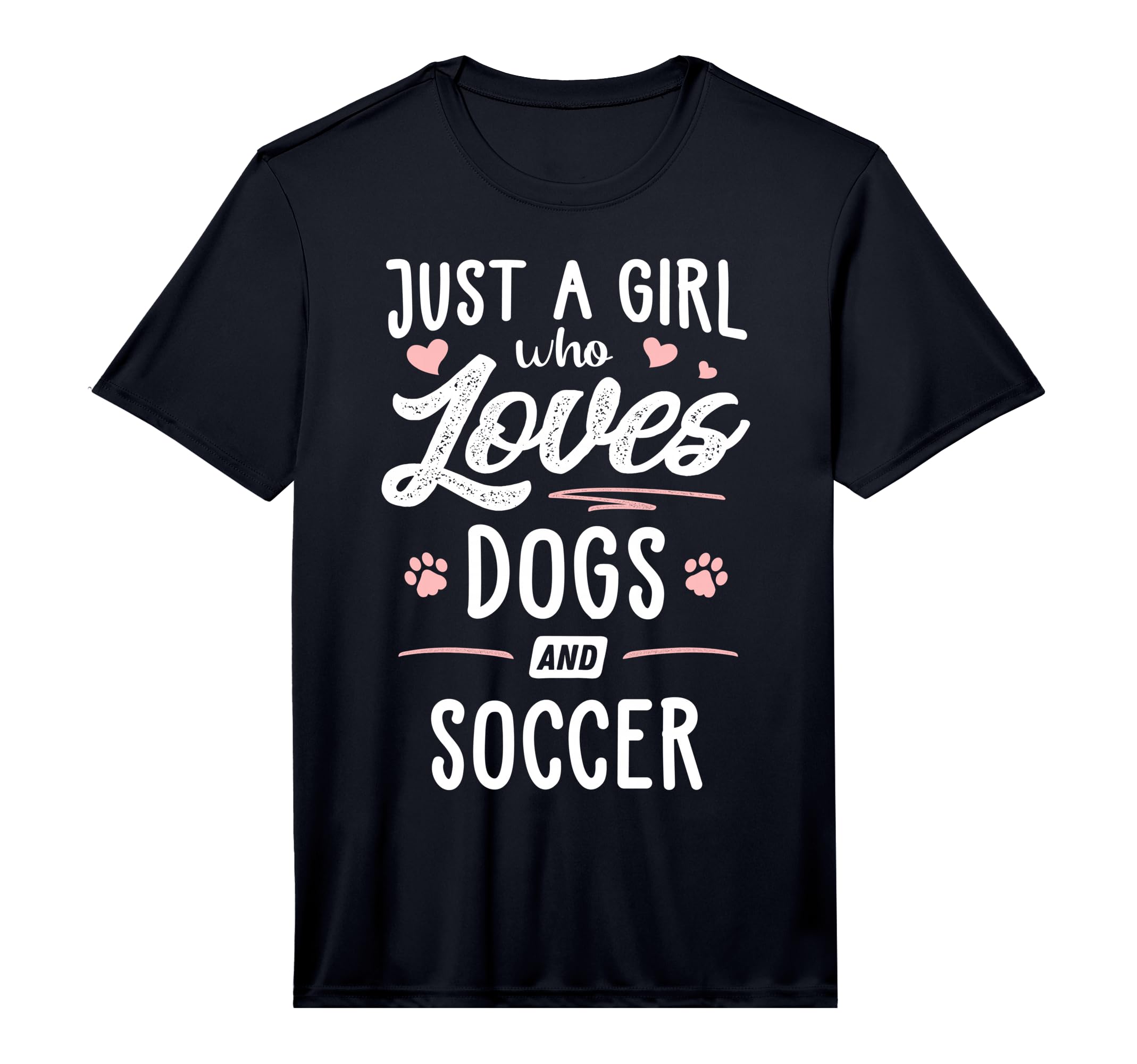 Just Who Loves Dogs And Soccer Gift Dog T-Shirt - Graphic Print Men Women