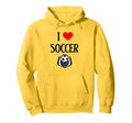 I Love Soccer I Heart Soccer Funny Hoodie - Graphic Print Men Women