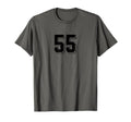 Number 55 80S 90S Soccer Team Jersey T-Shirt - Streetwear Style Unisex